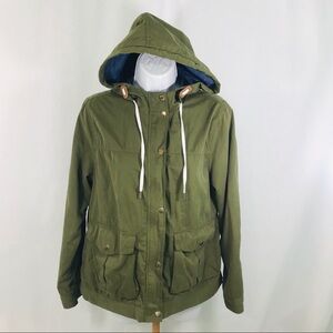 Forever 21 Hooded Olive Jacket. Sz S  in EUC